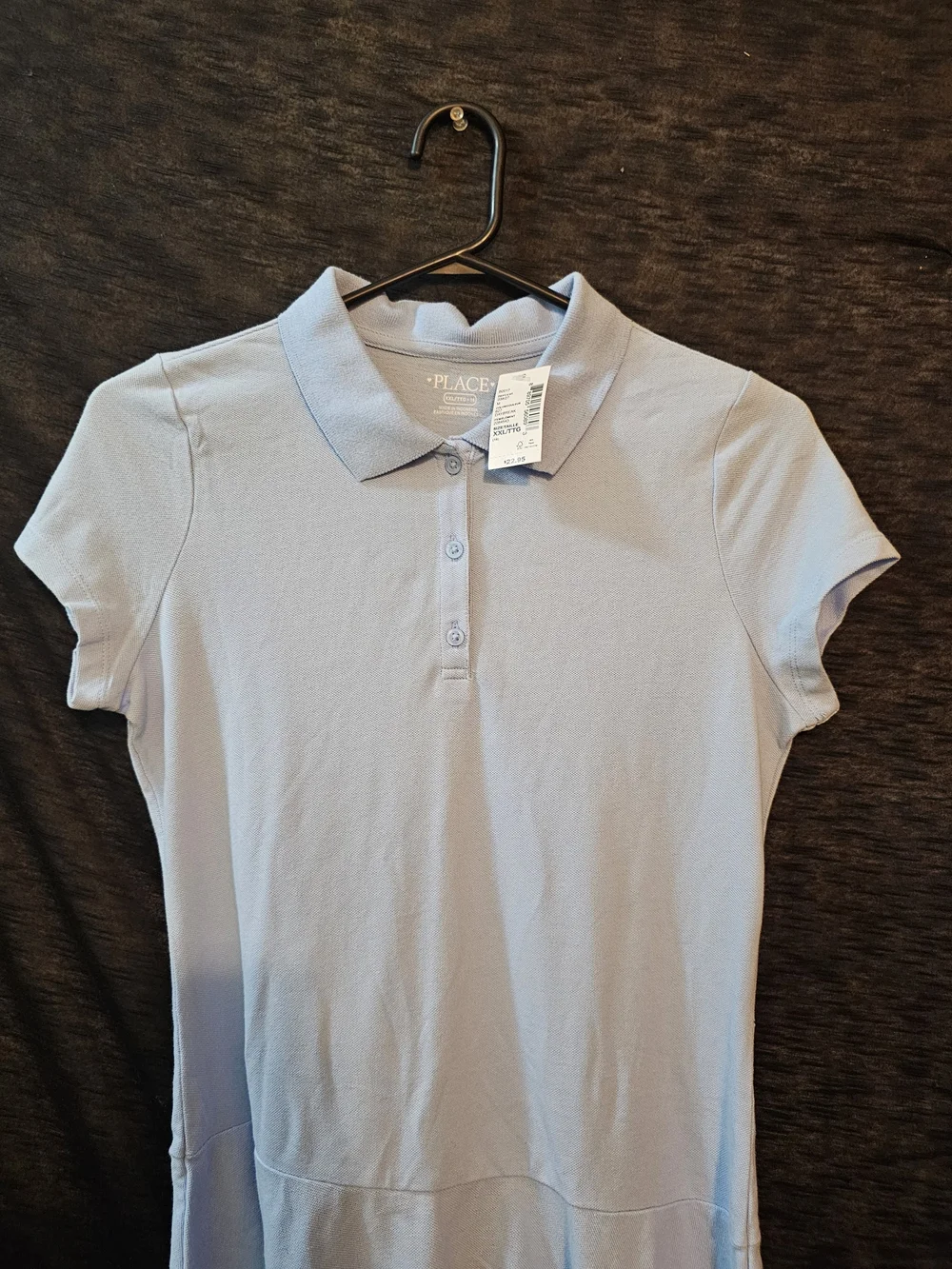The Children's Place Light Blue Polo Dress